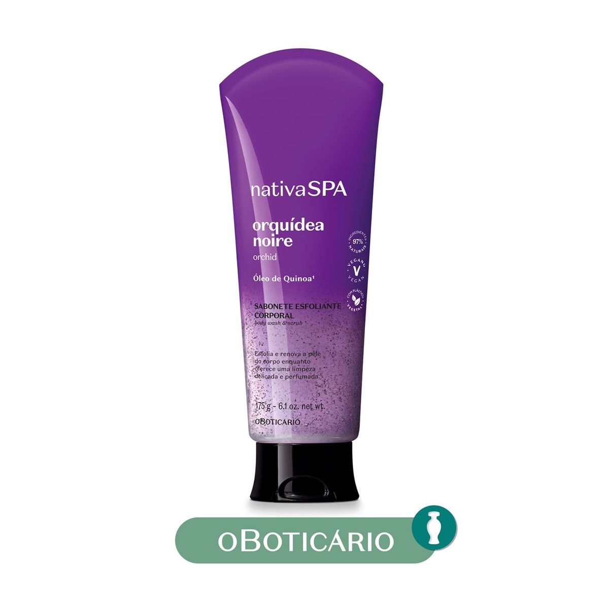 NATIVA SPA - Exfoliante NSPA SAB ESF CPO ORQ NOIRE 175ml NATIVA SPA O Boticario para Todo tipo de piel 175ml