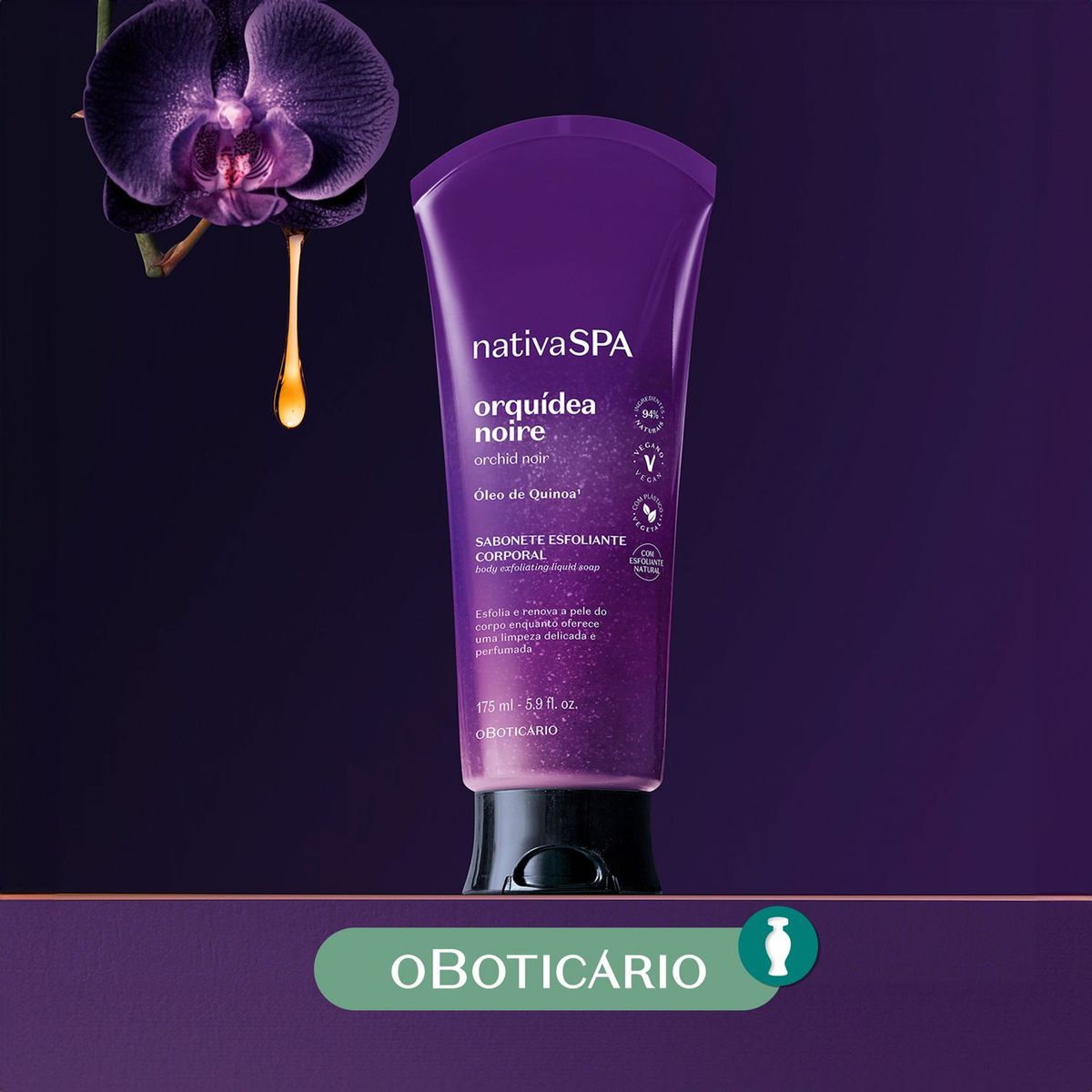 NATIVA SPA - Exfoliante NSPA SAB ESF CPO ORQ NOIRE 175ml NATIVA SPA O Boticario para Todo tipo de piel 175ml