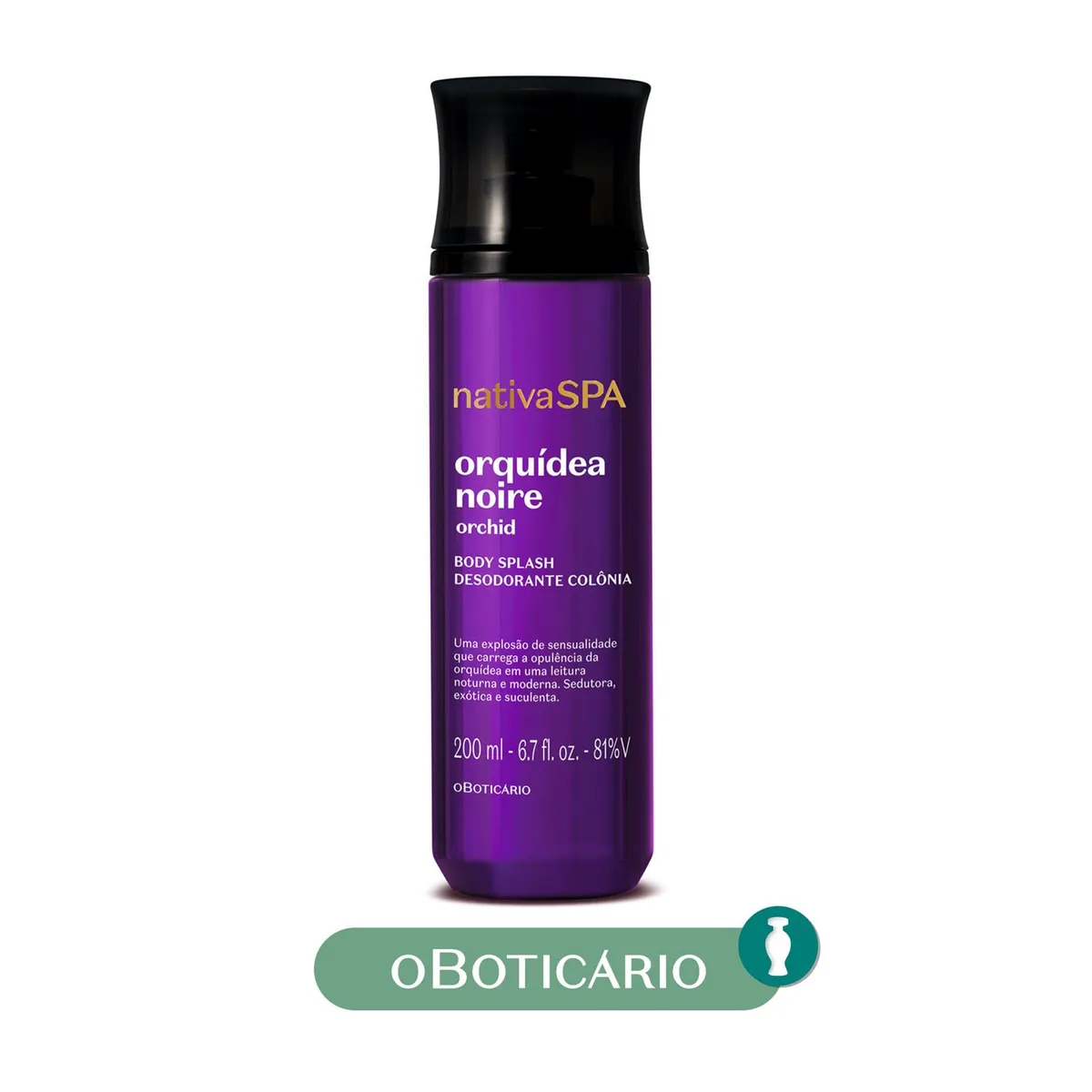 NATIVA SPA - Perfume Mujer Nativa Spa O Boticario Nspa Bdy Splsh Orq Noire Exp 200 Ml Body Splash