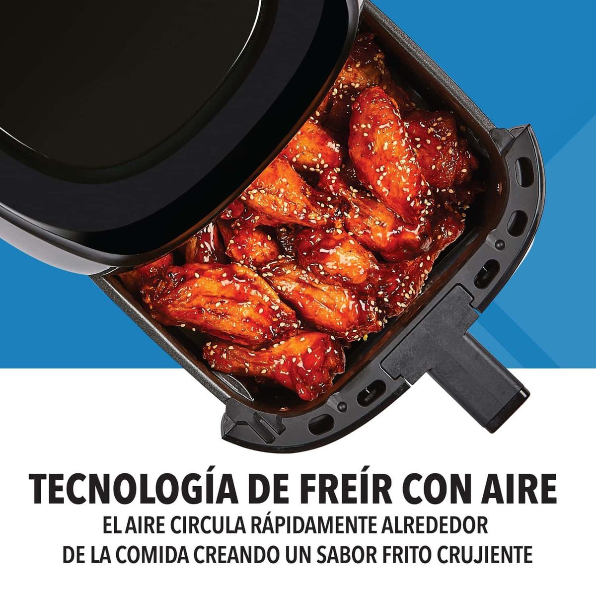 POWER XL - Freidora de Aire Digital PowerXL de 3.8L, Cocción en 2 Niveles + 10 Funciones, AF-E4001-LA