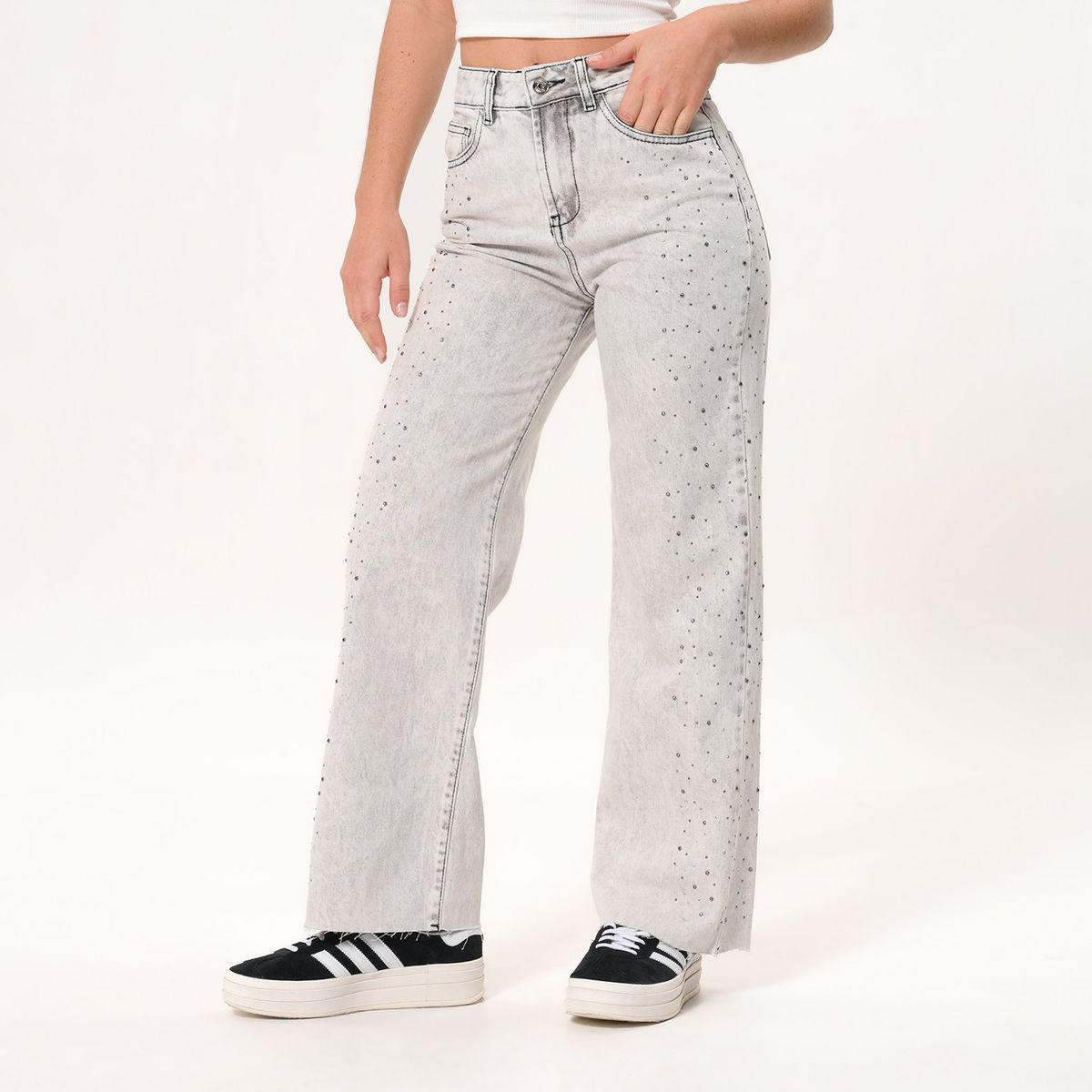 SYBILLA - Jean Straight Mujer Tiro medio Sybilla