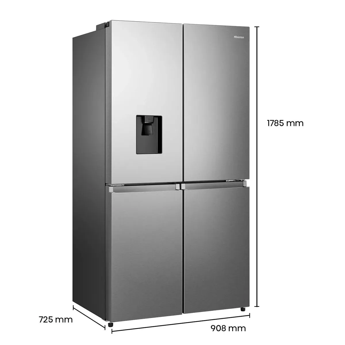 HISENSE - Nevecón French door Hisense 606 lt Netos BCD560 RQ791