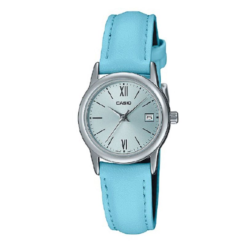 Casio LTP-V002L-2B3 Orologio Da Donna – Quadrante Blu, Cinturino In Pelle Blu, Movimento Quarzo Giapponese - 2