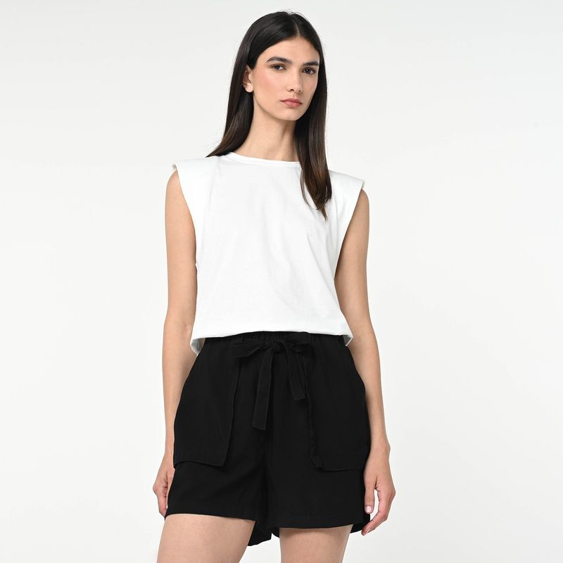 BASEMENT - Short Mujer Tiro alto Basement