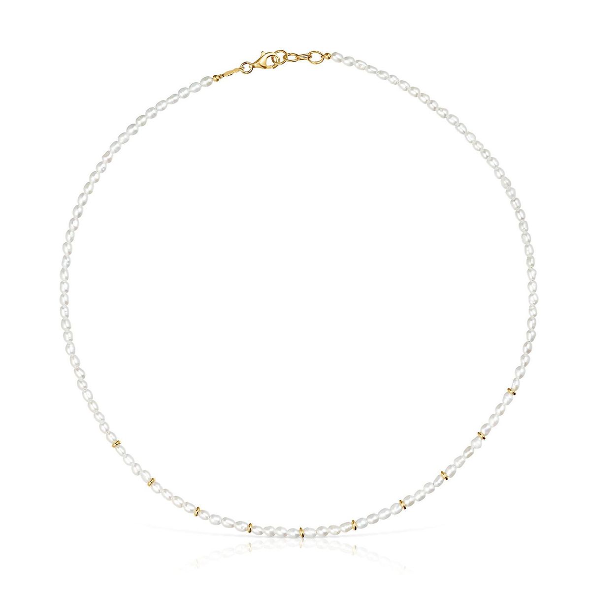 TOUS - Gargantilla con perlas cultivadas y baño de oro de 18 kt sobre plata Gloss