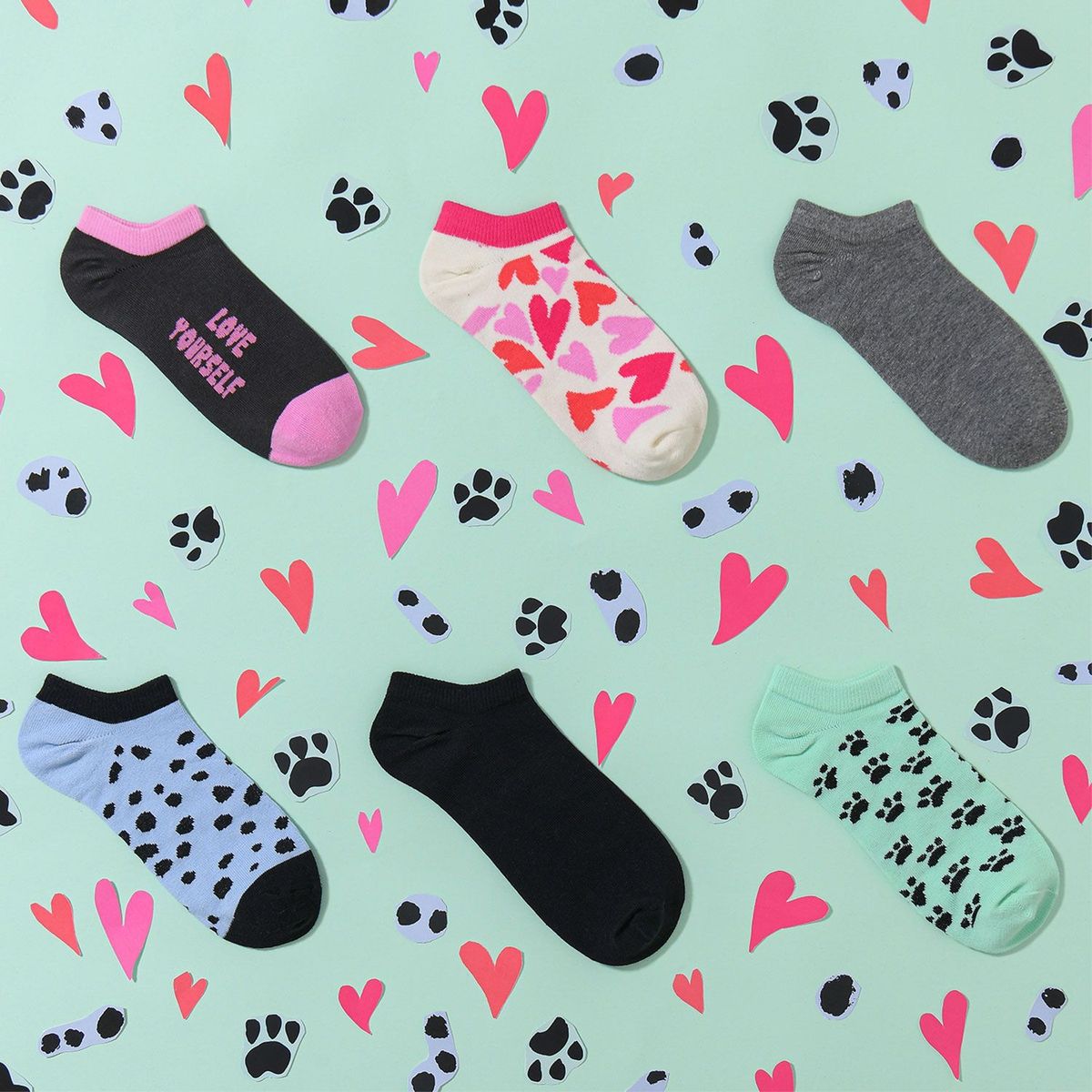 SYBILLA - Medias casuales Mujer Corta Pack de 6 Sybilla