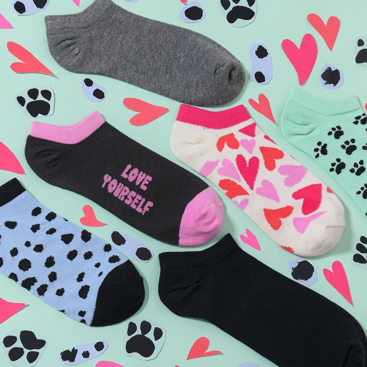 SYBILLA - Medias casuales Mujer Corta Pack de 6 Sybilla