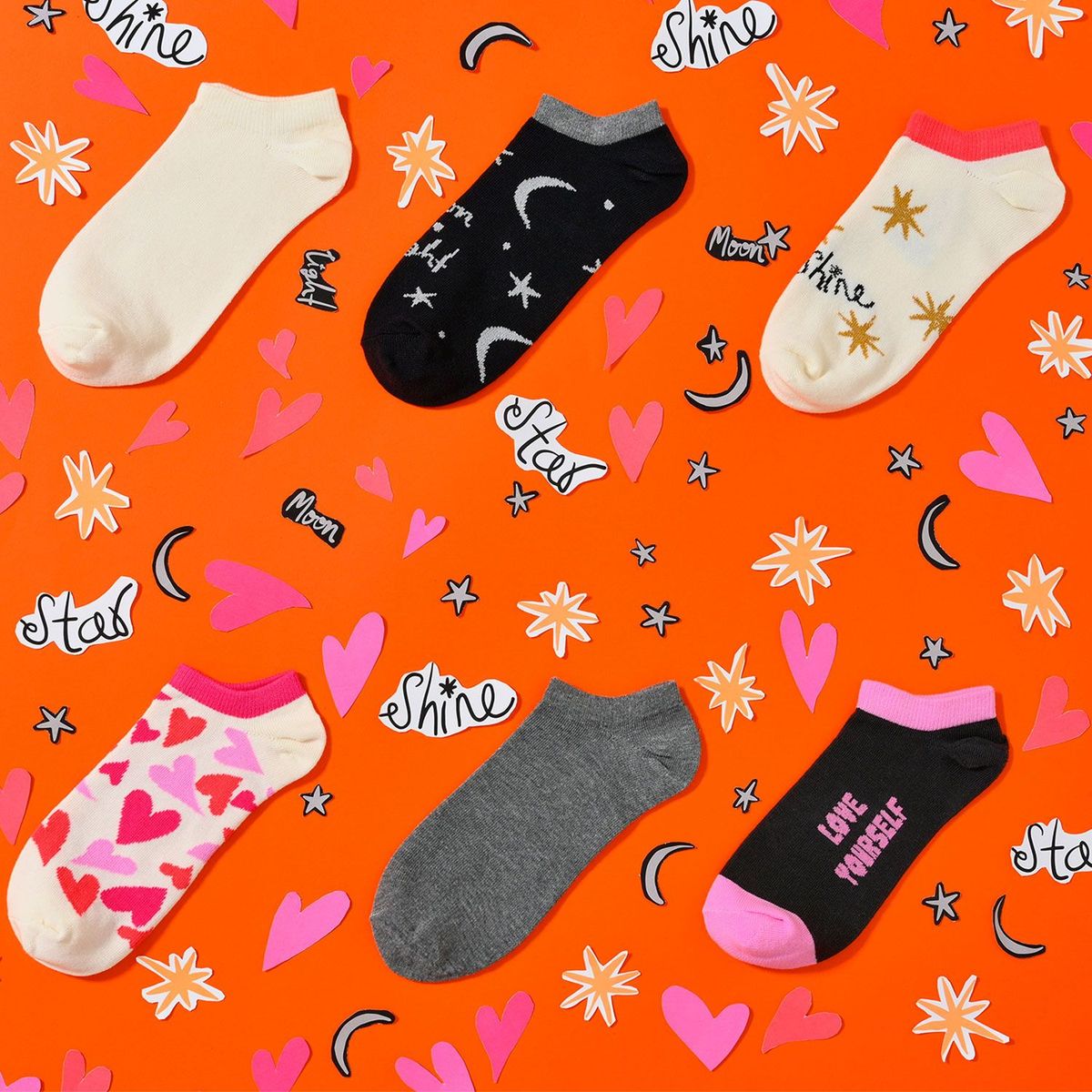 SYBILLA - Medias casuales Mujer Corta Pack de 6 Sybilla