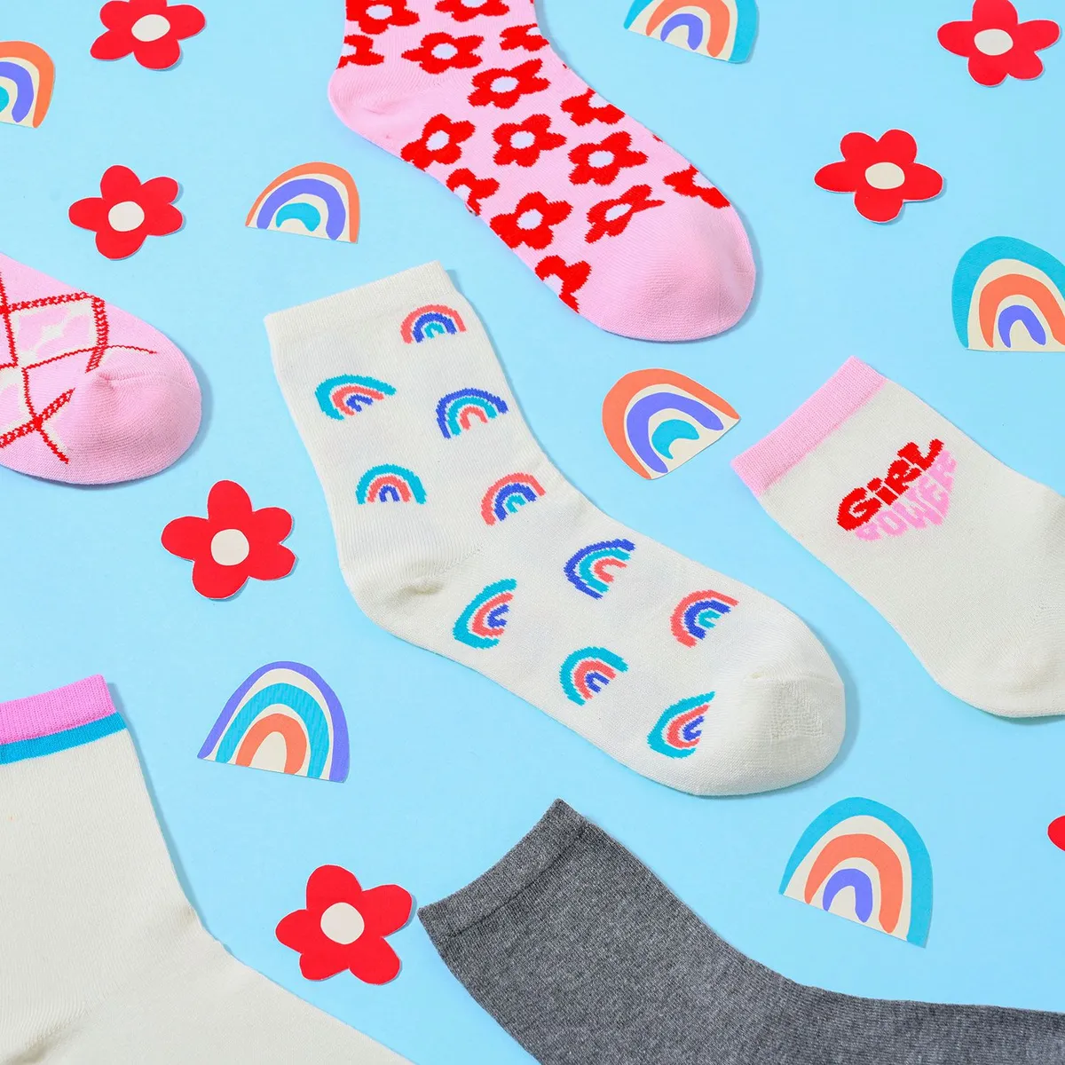 SYBILLA - Medias casuales Mujer Larga Pack de 6 Sybilla