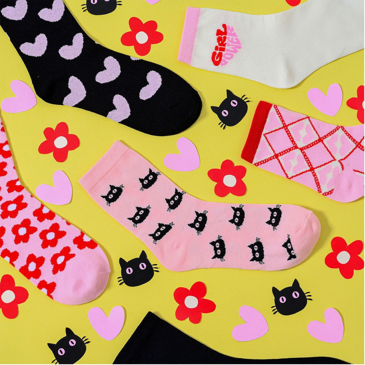 SYBILLA - Medias casuales Mujer Larga Pack de 6 Sybilla