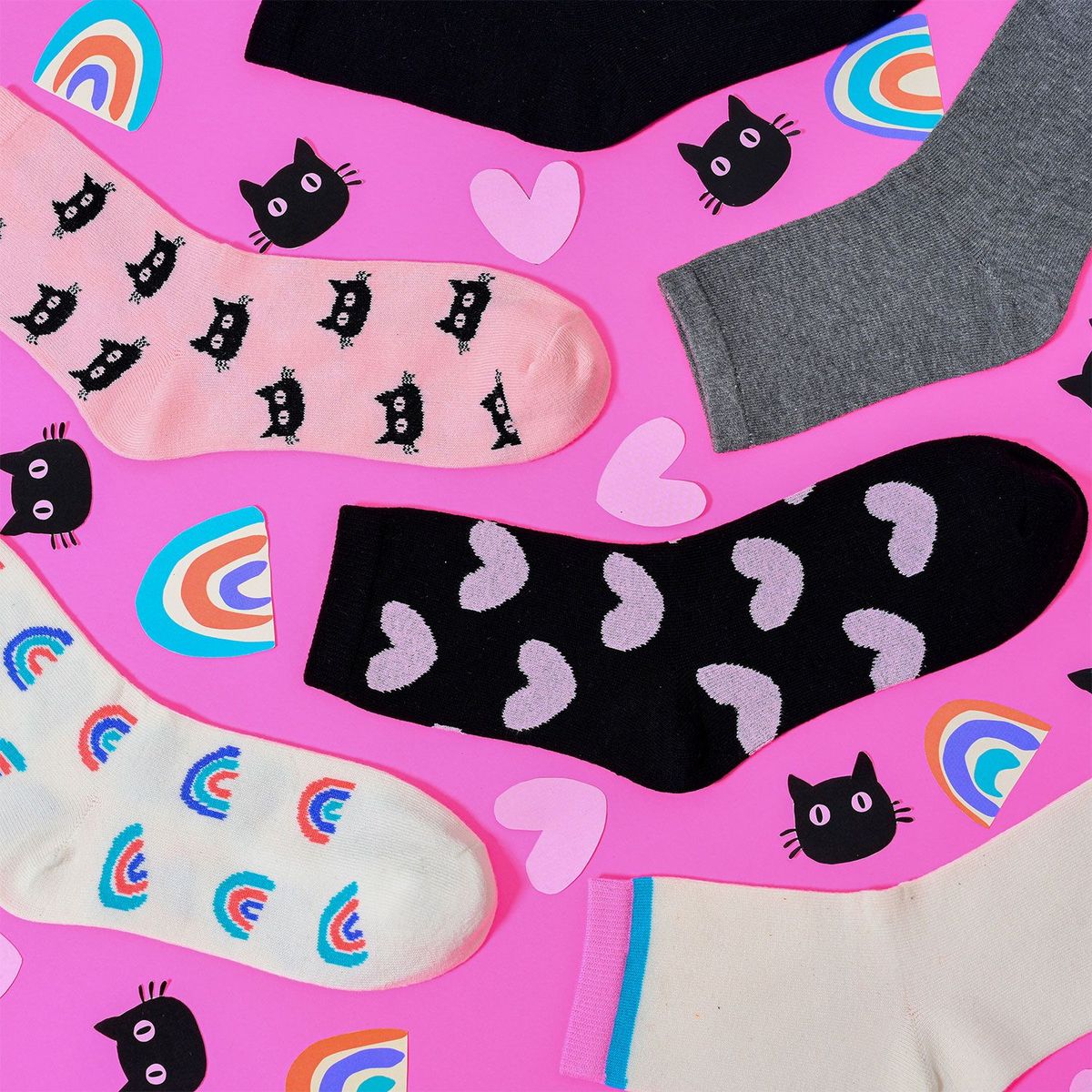 SYBILLA - Medias casuales Mujer Larga Pack de 6 Sybilla