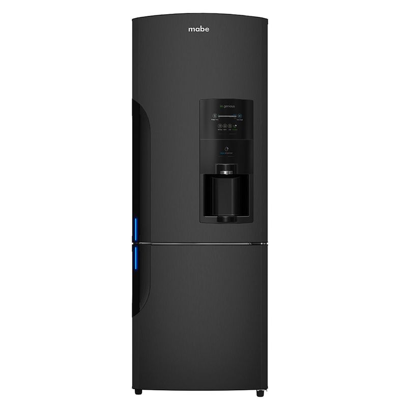 MABE - Nevera Mabe Congelador inferior No frost 400 lt Black Steel RMB400IBBRP0.
