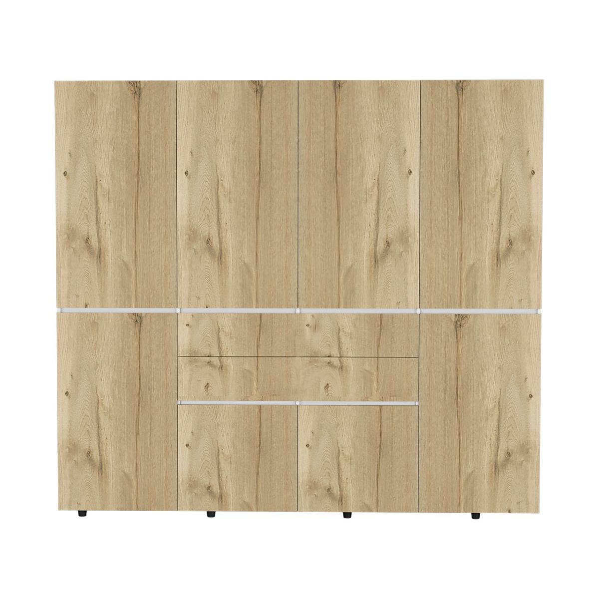 RTA MUEBLES - Clóset CBD 9492 8 Puertas 2 Cajones