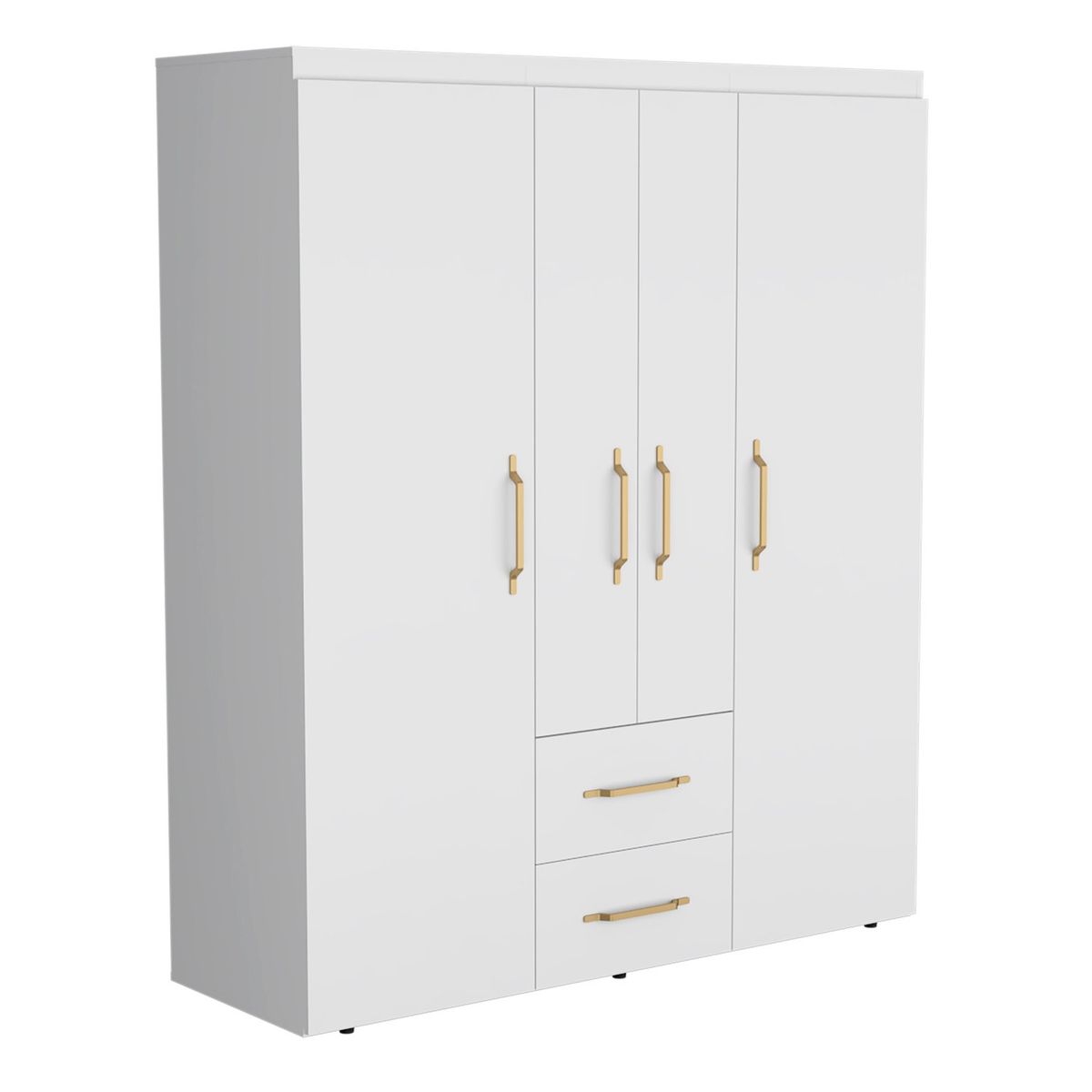 RTA MUEBLES - Clóset CLB 9518 4 Puertas 2 Cajones