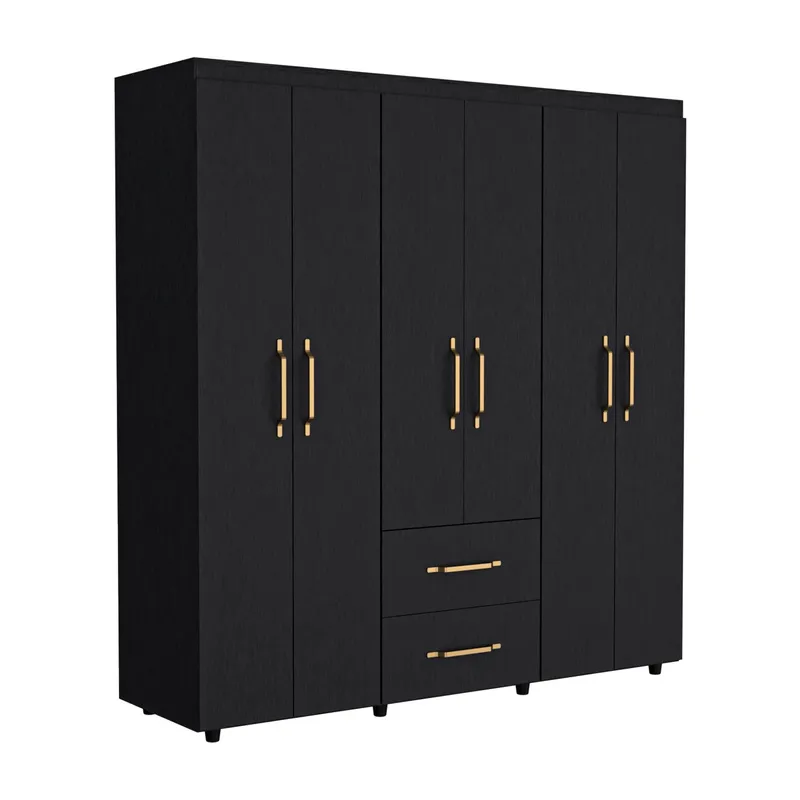 RTA MUEBLES - Clóset CLW 9515 6 Puertas 2 Cajones