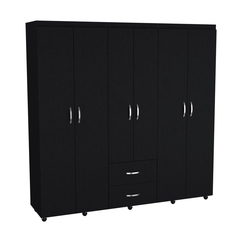 RTA MUEBLES - Clóset CLW 9970 6 Puertas 2 Cajones