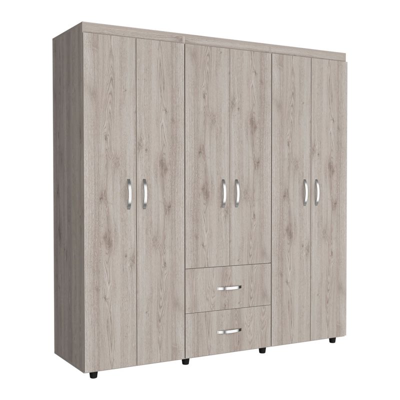 RTA MUEBLES - Clóset CZB 8996 6 Puertas 2 Cajones
