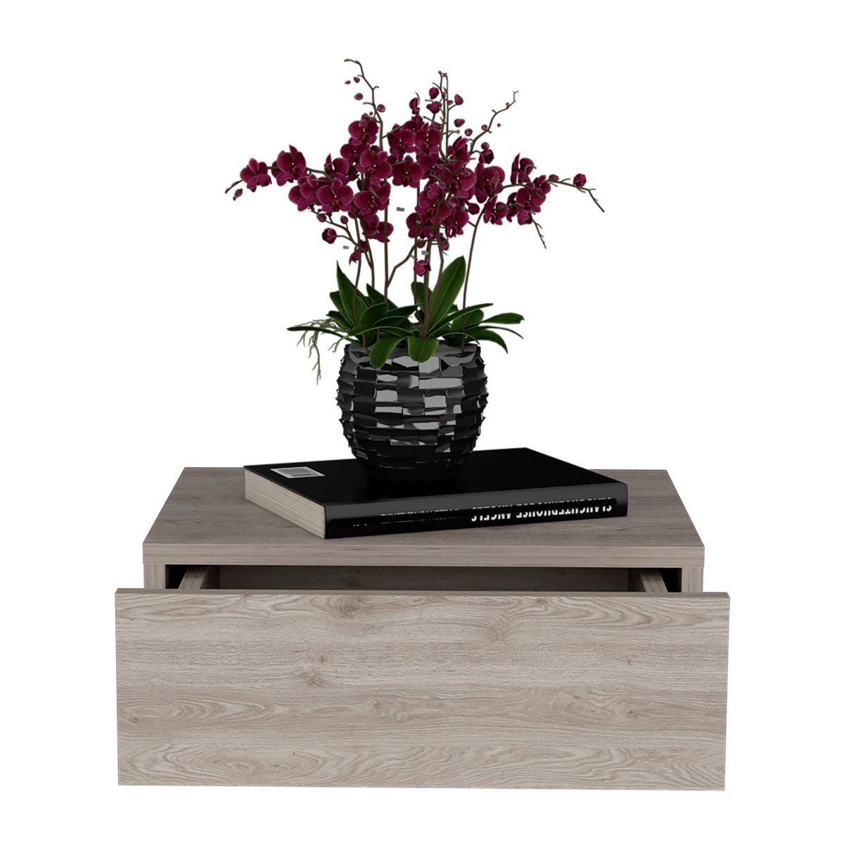 RTA MUEBLES - Mesa de noche MLZ 9824 MDP 40 cm x 34.1 cm x 13 cm.