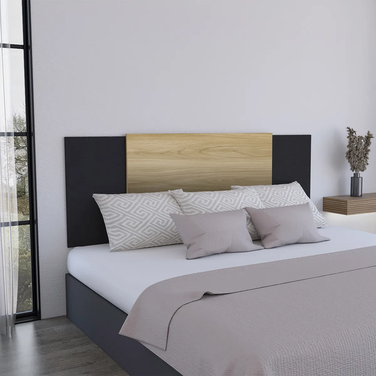 RTA MUEBLES - Cabecero Neus Graduable Wengue Fresno Rta