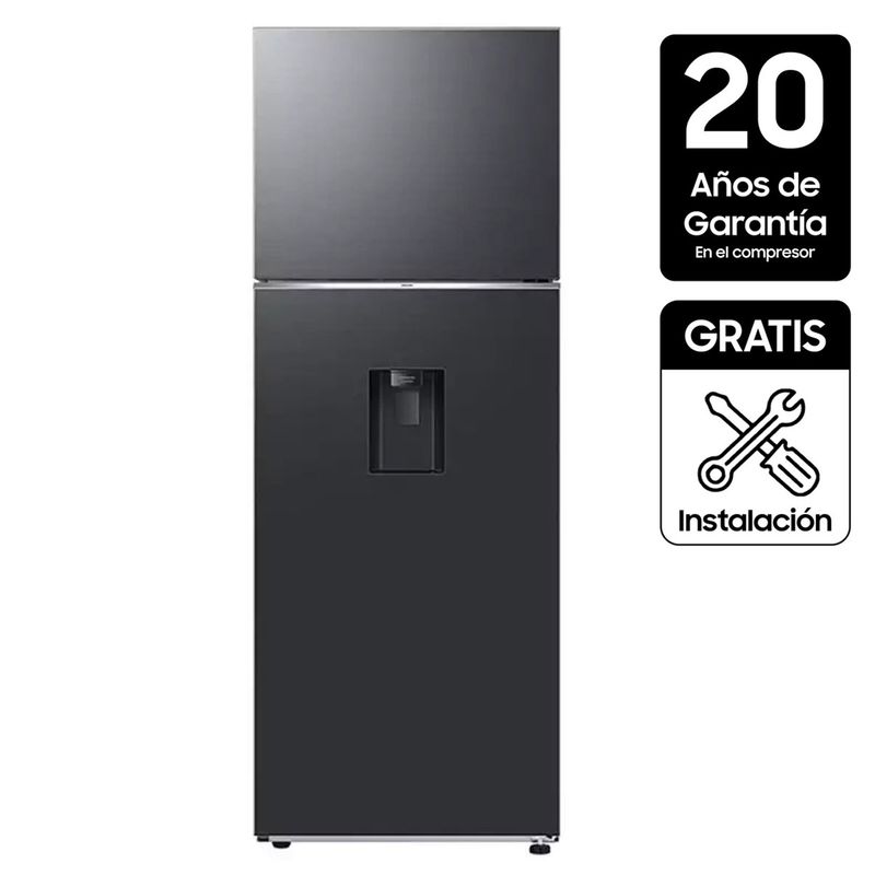 SAMSUNG - Nevera Samsung Congelador Superior No Frost 520 Lt RT53DG6790B1CO | Fabricador de Hielo Automático.