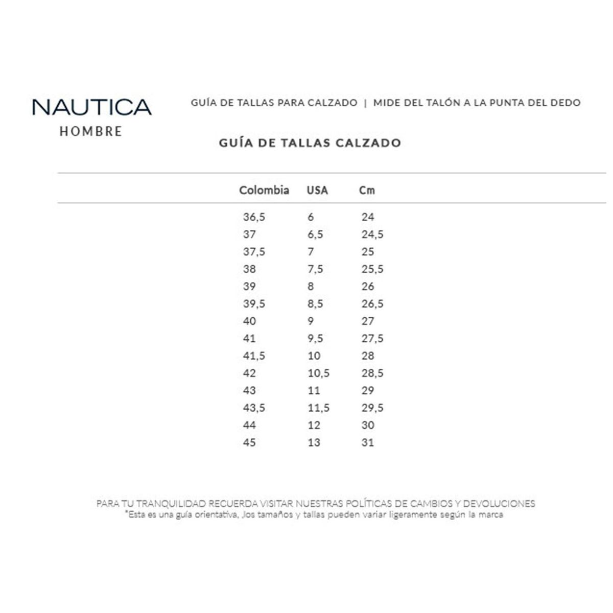 NAUTICA - Tenis Nautica para Hombre Moda Boccan