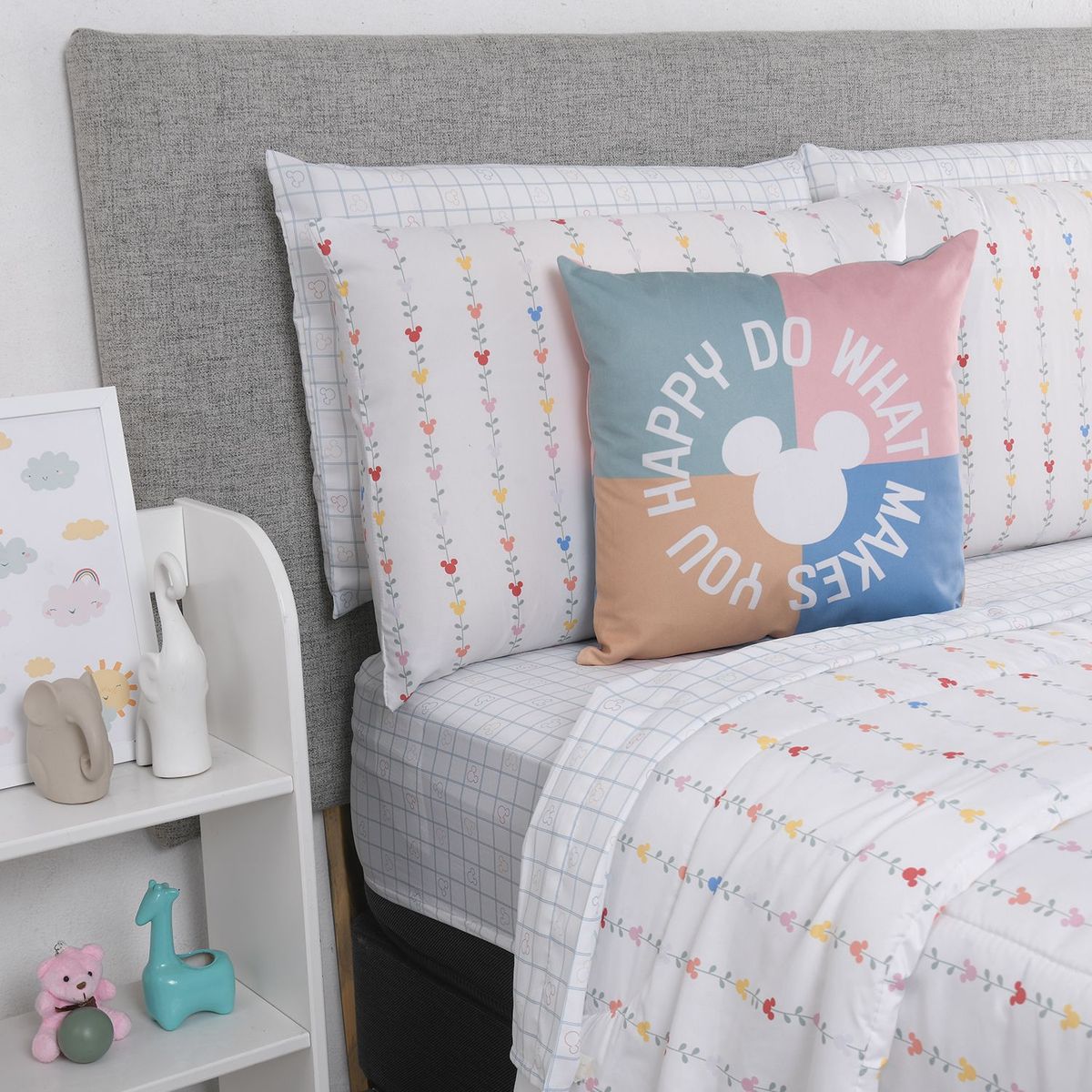 DISNEY - Cojín infantil BLOGGUER HAPPY 45 x 45 cm