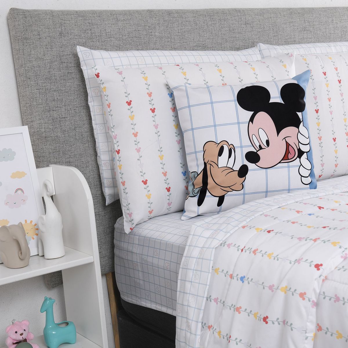 DISNEY - Cojín infantil BLOGGUER MICKEY 45 x 45 cm