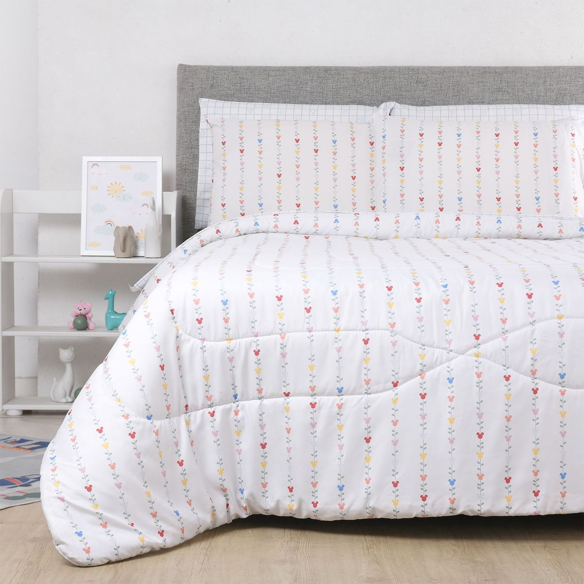 DISNEY - Edredón infantil Poliéster M&F HEARTS