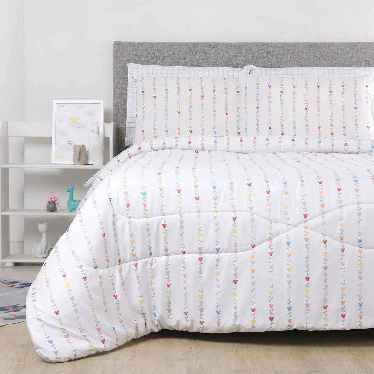 DISNEY - Edredón infantil Poliéster M&F HEARTS
