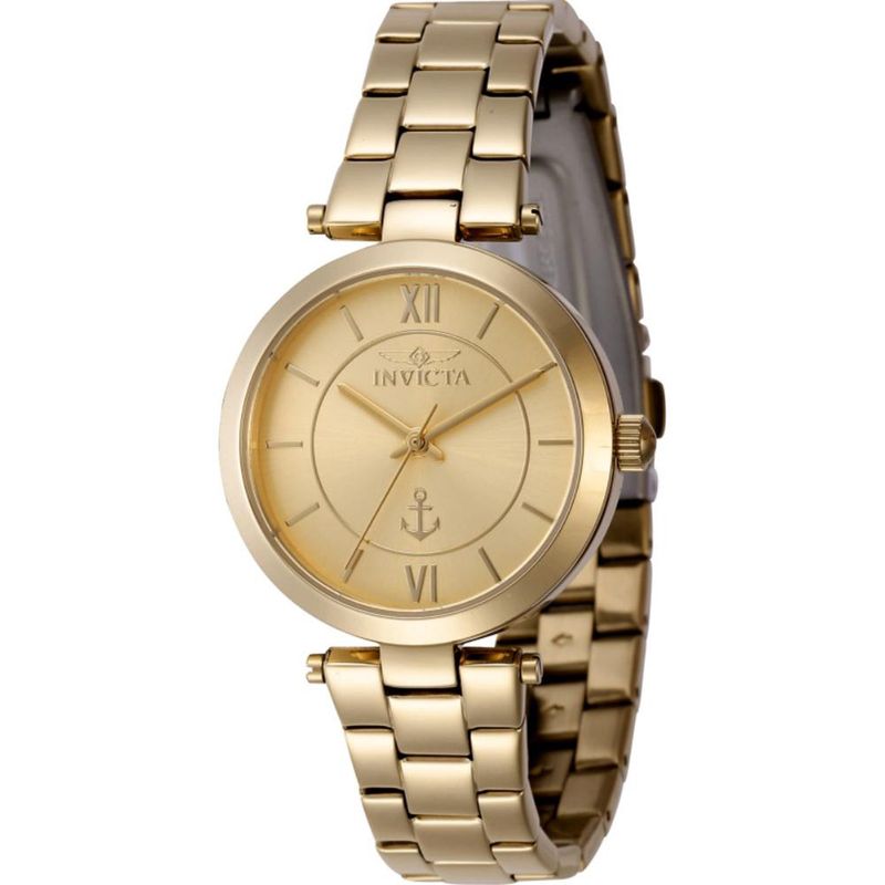 INVICTA - Reloj Invicta para Mujer Pf21020 . Reloj Análogo Acero inoxidable Dorado