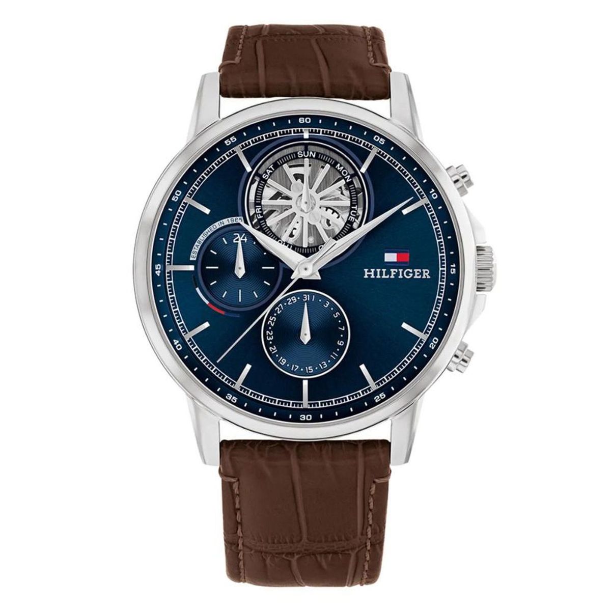 TOMMY HILFIGER - Reloj Tommy Hilfiger Para Hombre 1710629 . Reloj Análogo Piel Marrón