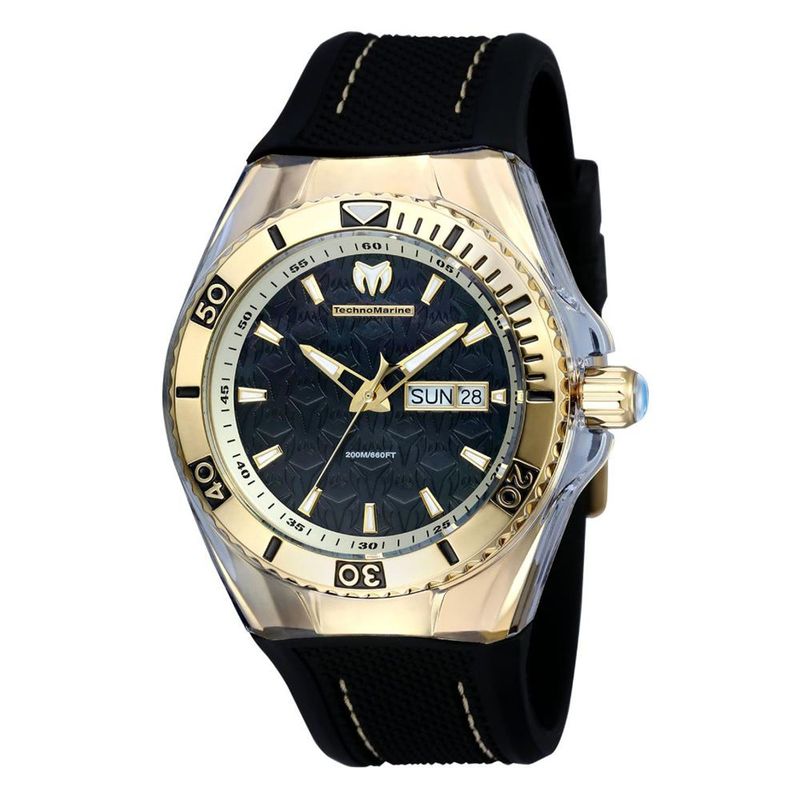 TECHNOMARINE - Reloj Technomarine para Hombre Cruise . Reloj Análogo Silicona Negro