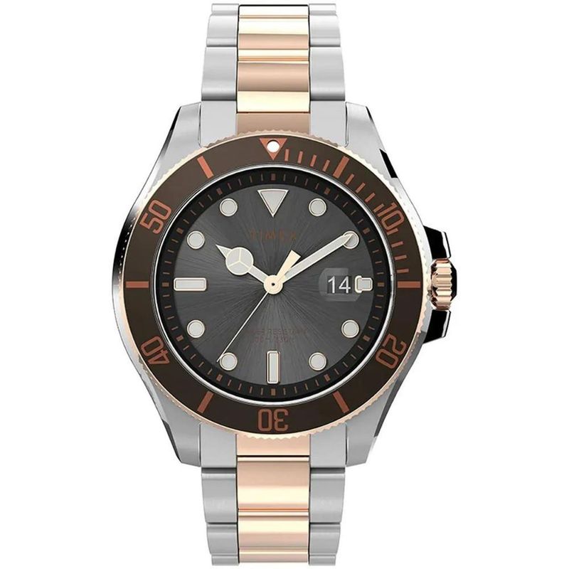 TIMEX - Reloj Timex para Hombre Harborside Coast . Reloj Análogo Acero inoxidable Plateado