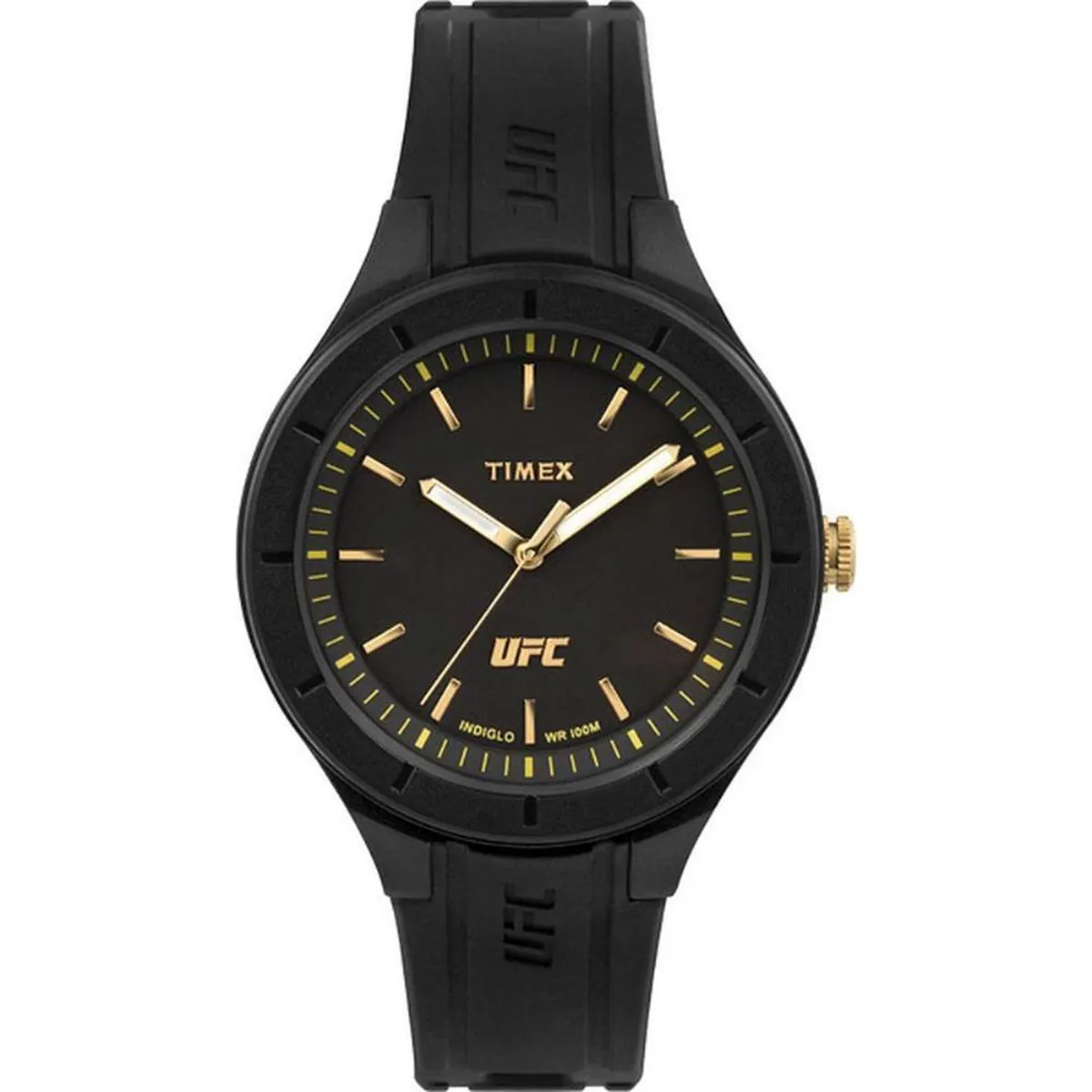 TIMEX - Reloj Timex para Hombre UFC . Reloj Análogo Silicona Negro