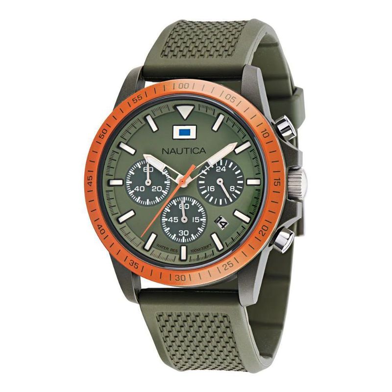 NAUTICA - Reloj Nautica para Hombre One Eco . Reloj Análogo Silicona Verde