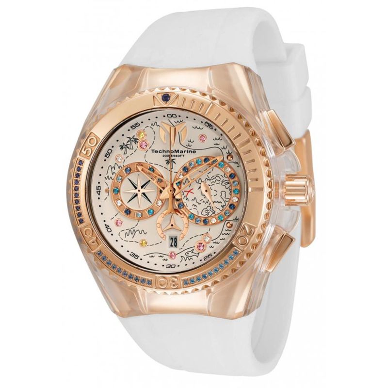 TECHNOMARINE - Reloj Technomarine para Mujer Cruise . Reloj Análogo Silicona Blanco