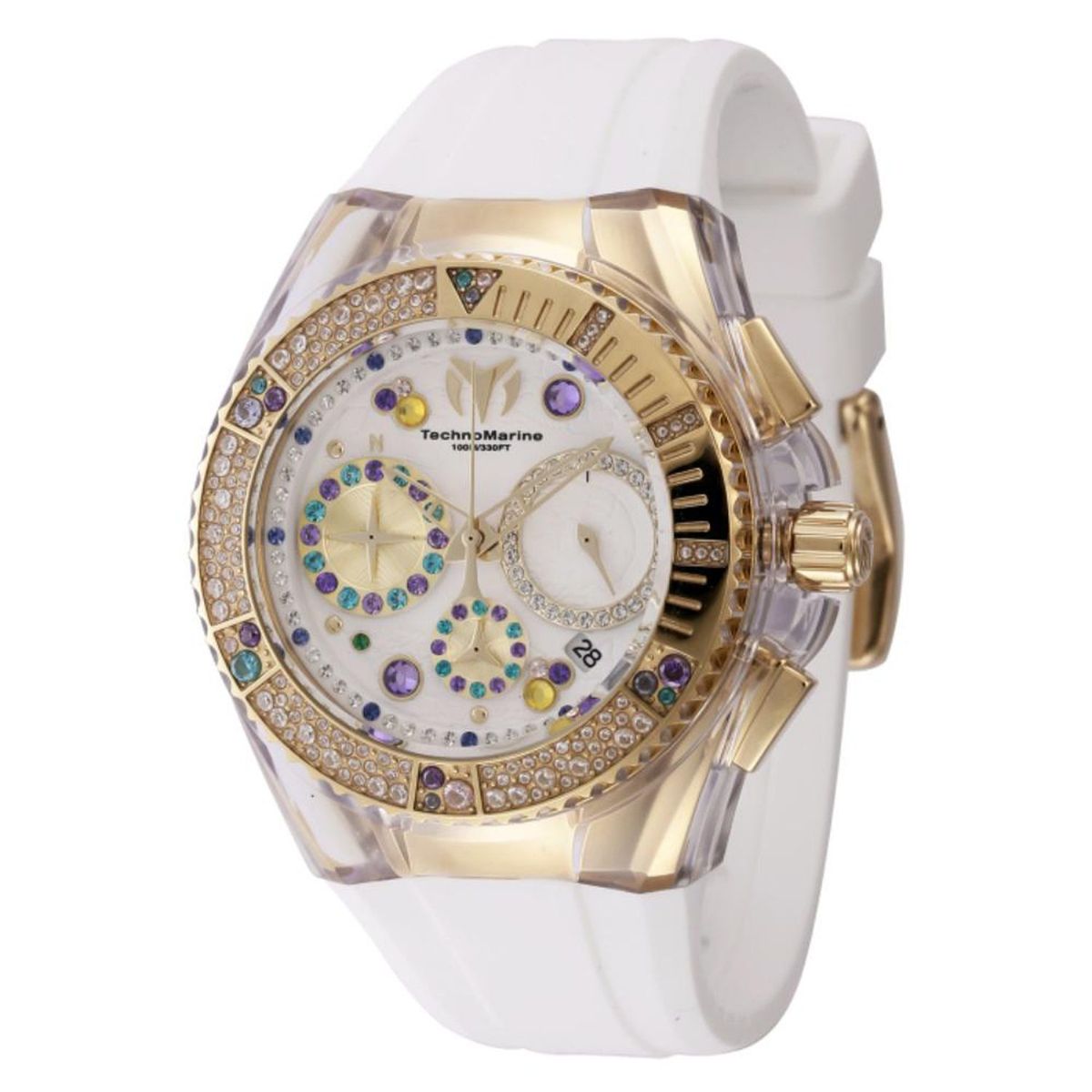 TECHNOMARINE - Reloj Technomarine para Mujer Cruise . Reloj Análogo Silicona Blanco