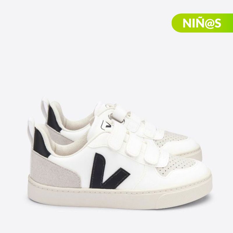 VEJA - Tenis moda Veja V-10 para Niño con Velcro