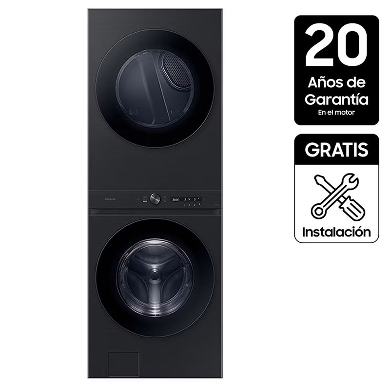 SAMSUNG - Torre de Lavado Samsung 22 kg Gas Laundry Hub WH22DBH570GVCO