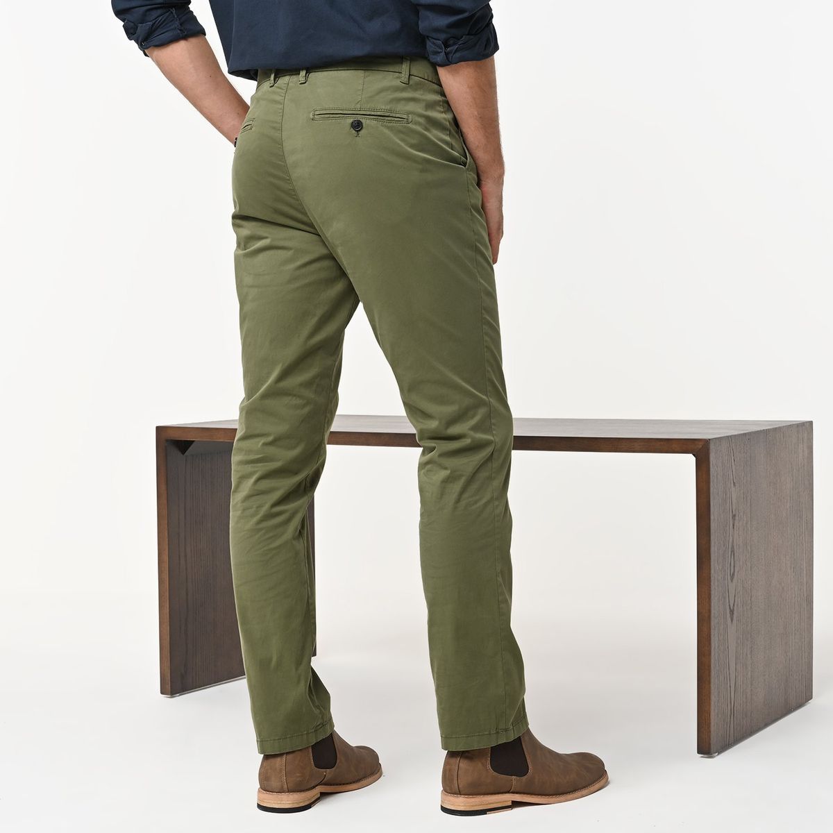BASEMENT - Pantalón Chino Hombre Slim de Algodón Basement