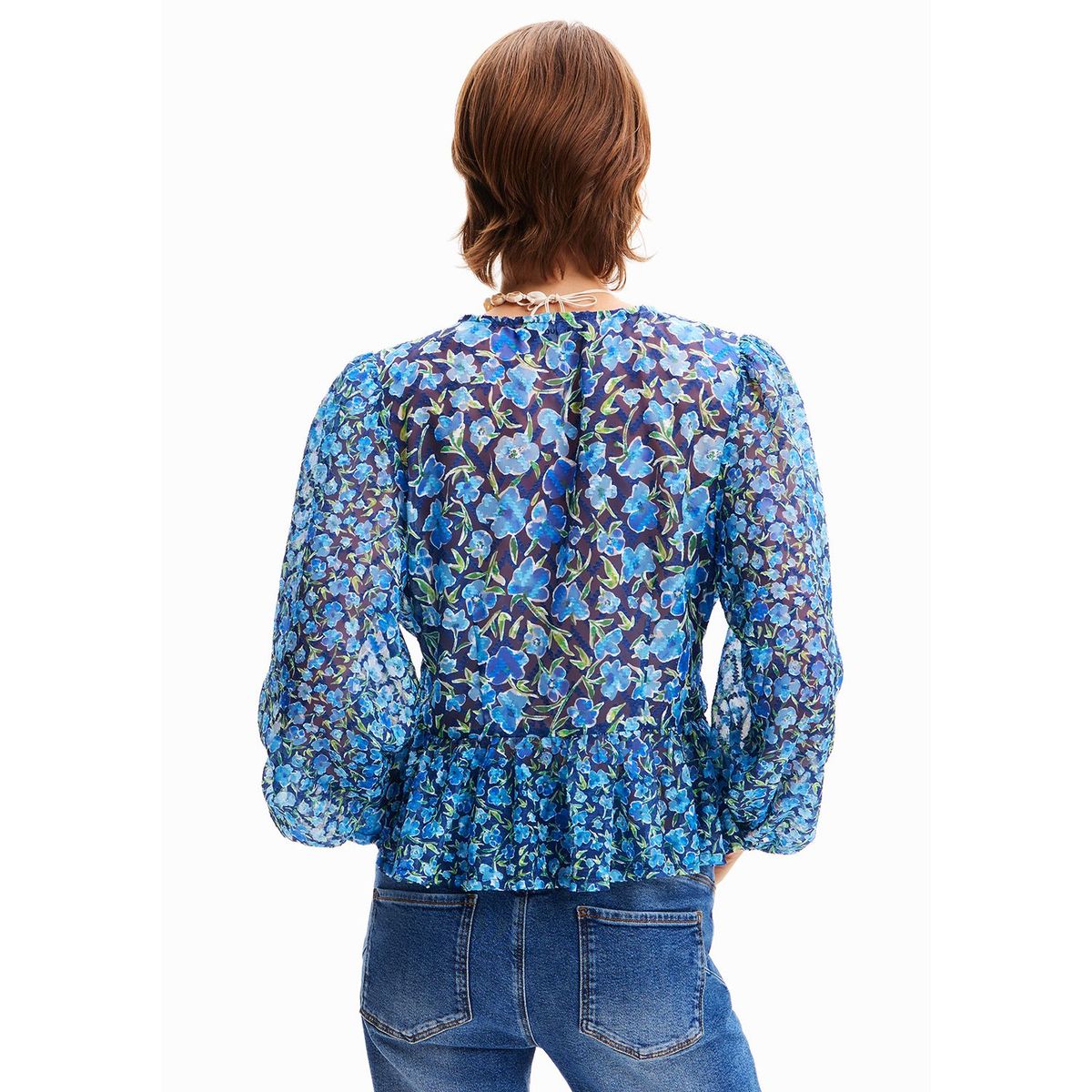 DESIGUAL - Blusa Mujer con Estampado Manga larga Desigual