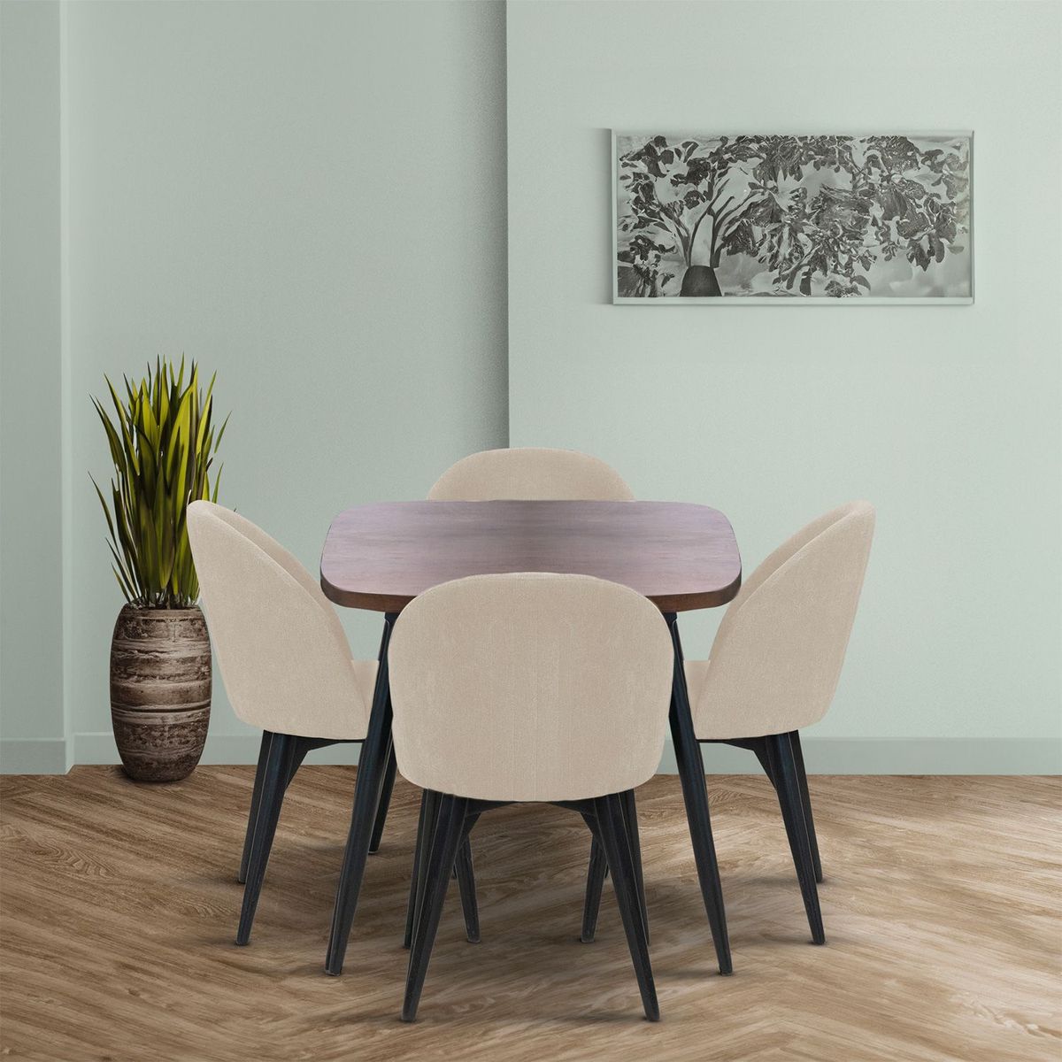 ELITE LIVING - Juego de comedor NOVA 4 Puestos.