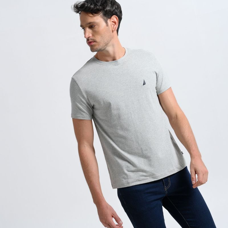 NAUTICA - Camiseta Hombre Manga corta de Algodón Nautica