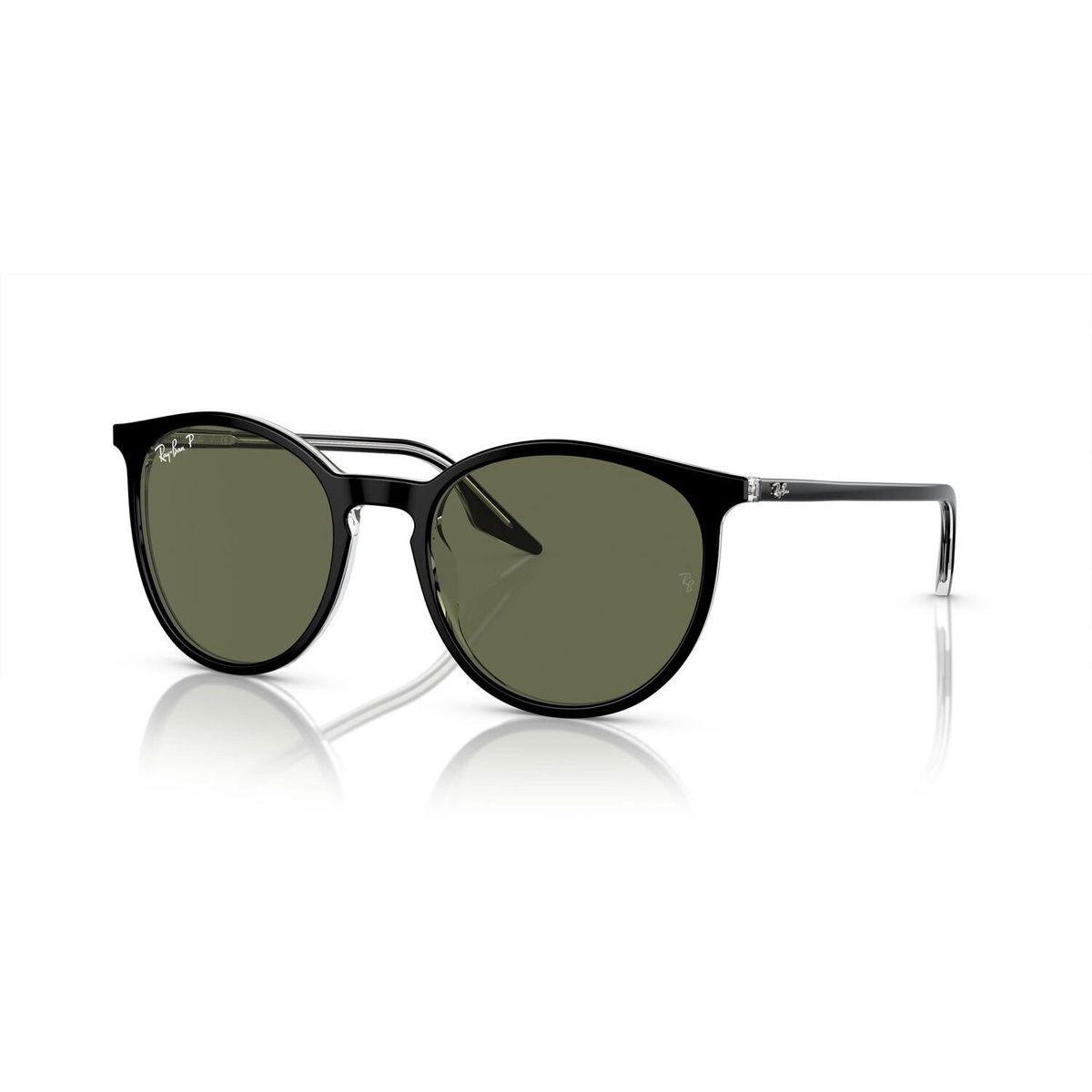 RAY BAN - Gafas De Sol Rayban Black On Transparent Polar Green