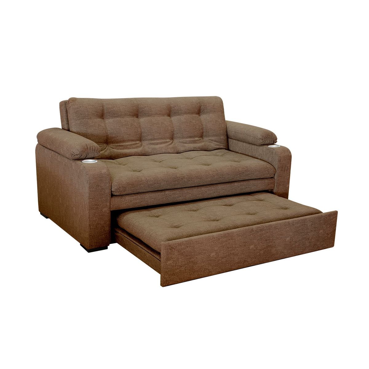 COLCHONES RELAX - Sofá Cama Moderno en Tela 3 Puestos 178 x 93 x 95 cm Romance Relax