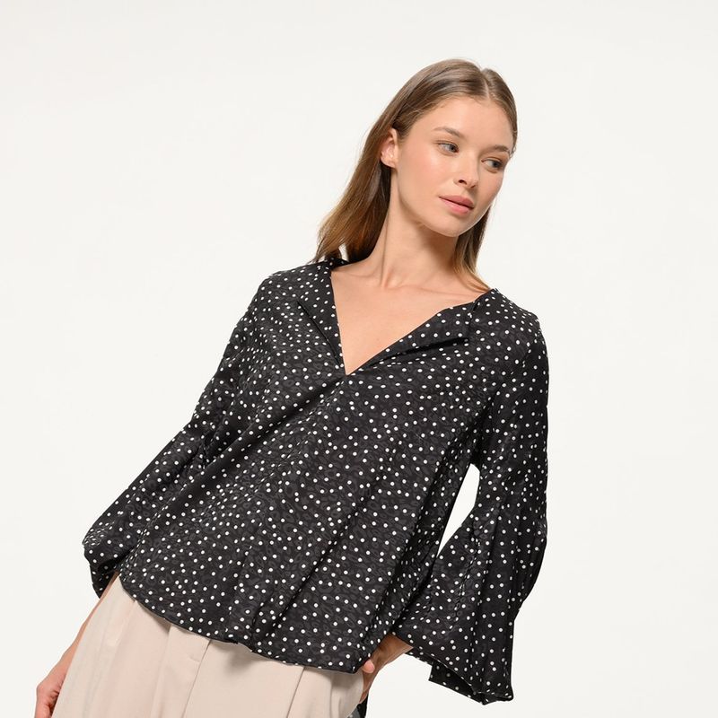 BASEMENT - Camisa Mujer Manga larga Basement