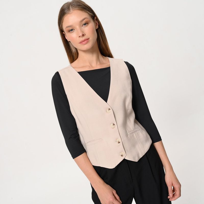BASEMENT - Chaleco Mujer Crop BASEMENT
