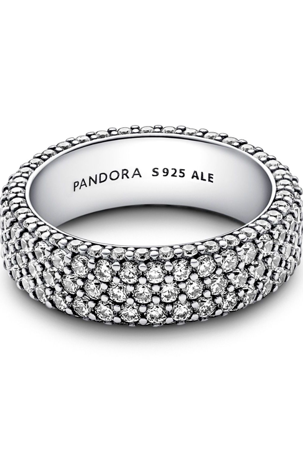 PANDORA - Anillo Pandora Hilera de Pavé Plata Esterlina 