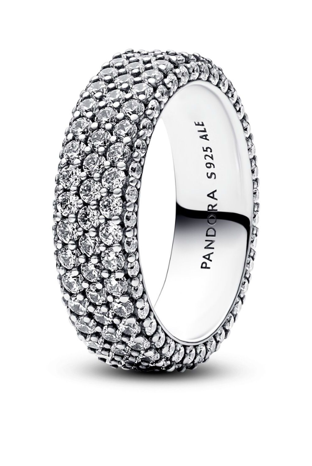 PANDORA - Anillo Pandora Hilera de Pavé Plata Esterlina 
