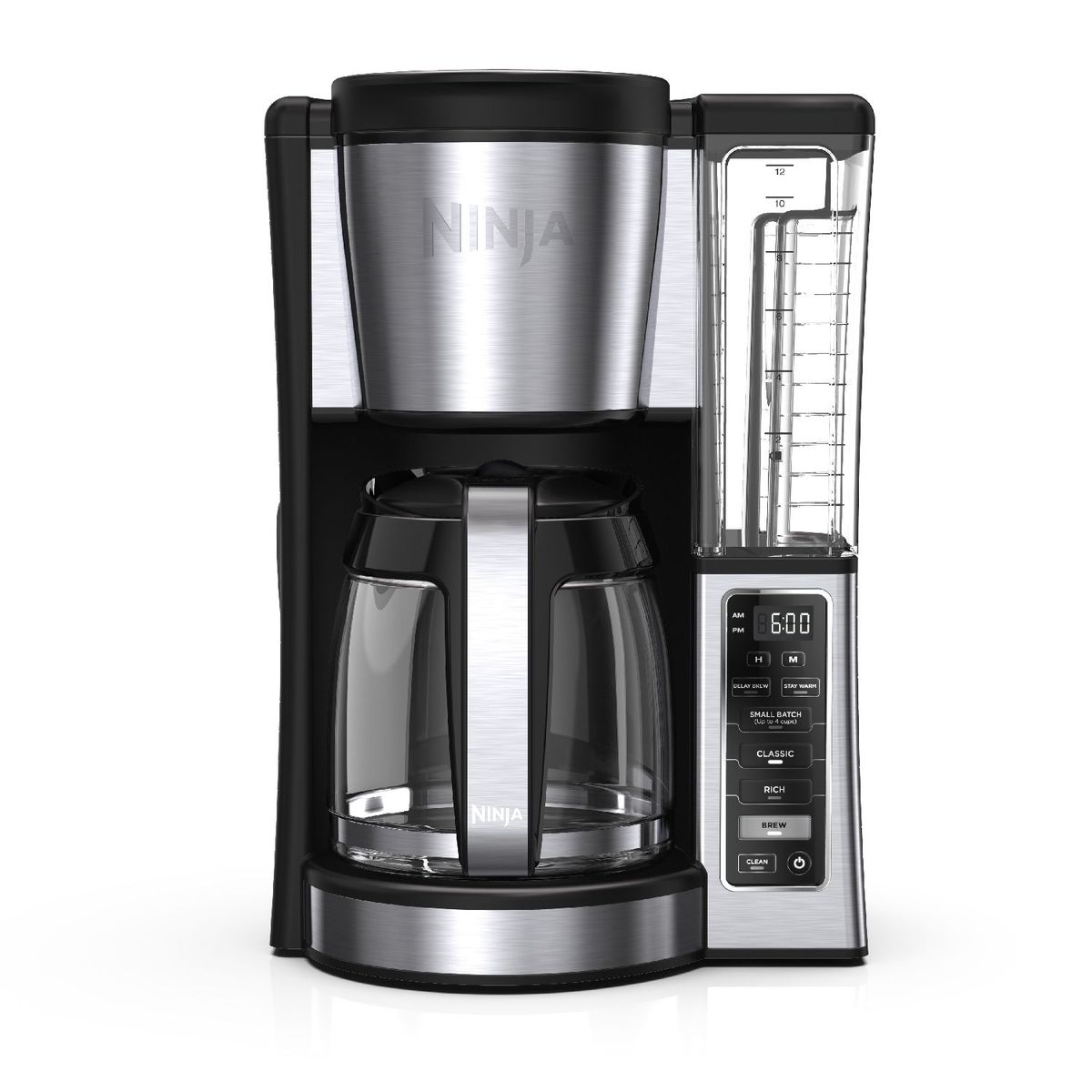 NINJA - Cafetera programable Ninja 12 tazas con depósito extraíble de agua CE250